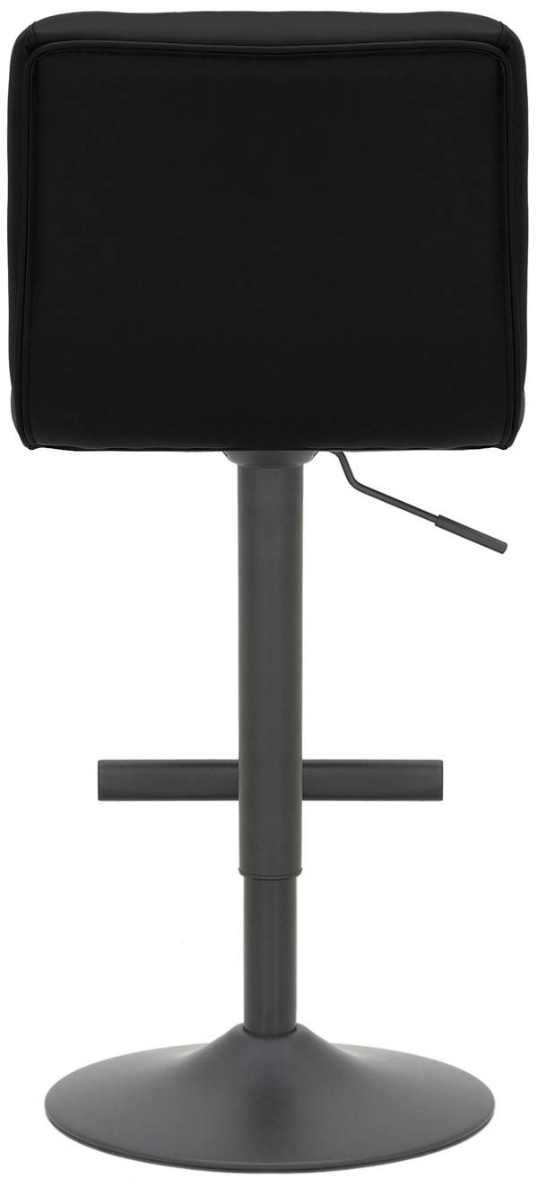 Lamboro Allegro Kitchen Bar Stool, Luxury frame in Matt black, Adjustable Height, Kitchen Barstool, Black