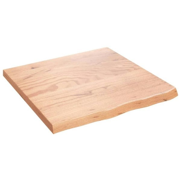 Berkfield Wall Shelf Light Brown 60x60x4 cm Treated Solid Wood Oak