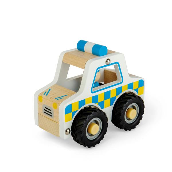 Bigjigs Toys Mini Wooden Police Car