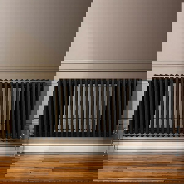 Monstershop Traditional 3 Column Radiator - 600 x 1462mm - Black