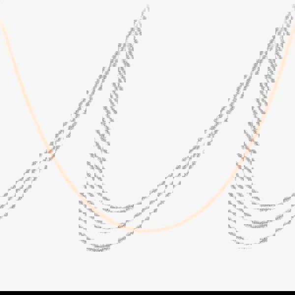 T. H. Baker Sterling Silver Rose Gold Plated 18 Inch Triple Necklace 8.19.6024