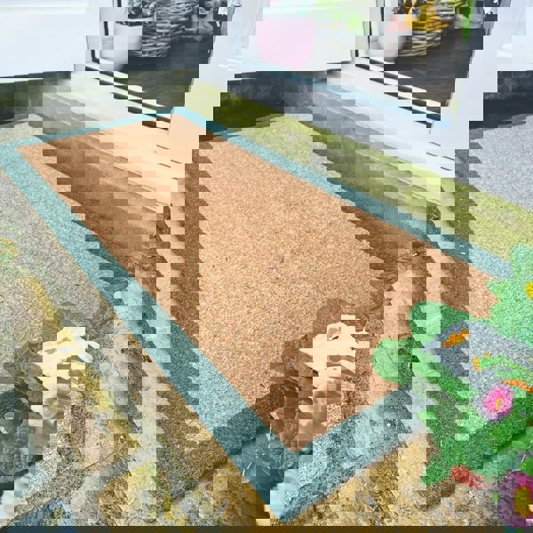 My Mat Printed Coir Border Green