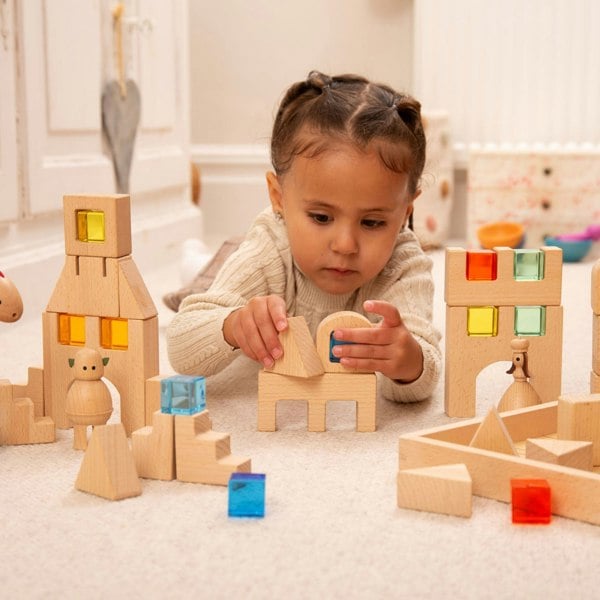 tickit Wooden Building Gem Blocks
