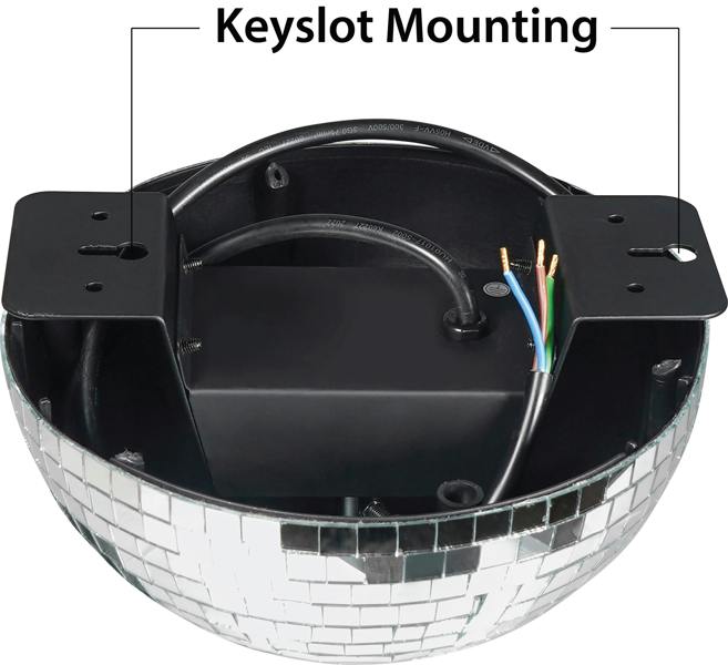 FX Lab Half Mirror Ball with Built In Motor 300mm