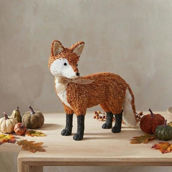 Garden Greatness Standing Woodland Autumn Rustic Fox Ornament