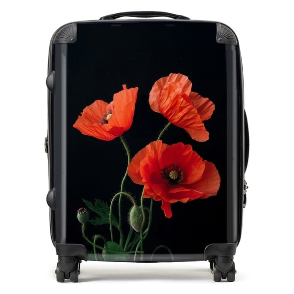 Warren Reed Poppies Suitcase