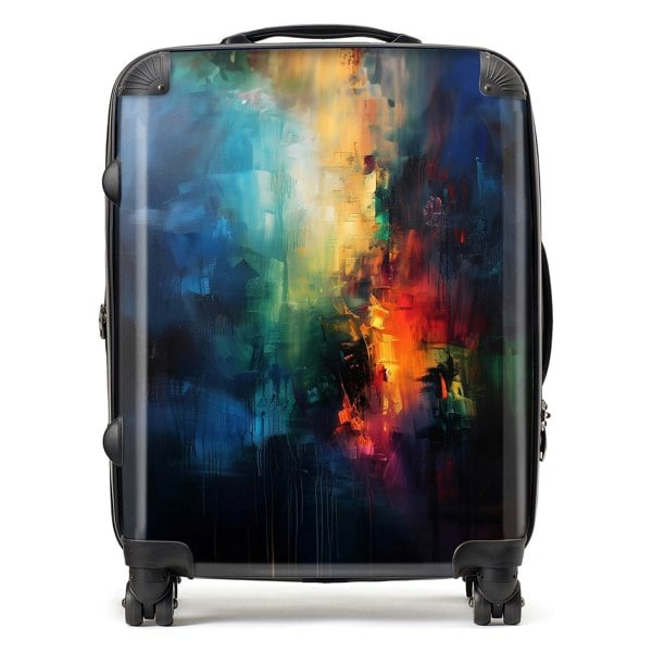 Warren Reed Colourful Chaos: Urban Dreamscape Suitcase