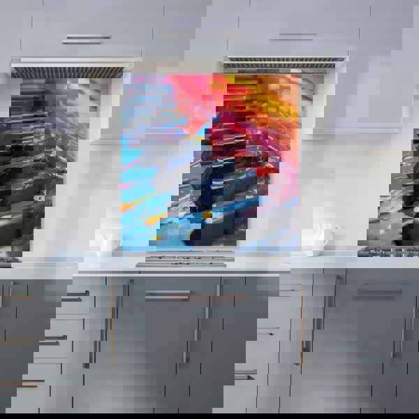 Warren Reed - Designer Colorful Melody: A Piano's Dream Kitchen Splashback