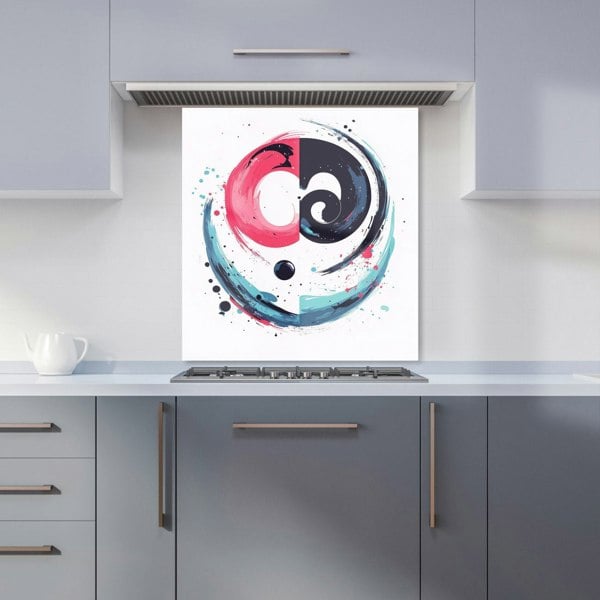 Warren Reed - Designer Yin Yang Harmony in Modern Art Kitchen Splashback