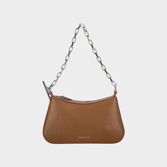 Alexander McQueen T-Bar Mini Handbag Pecan Brown