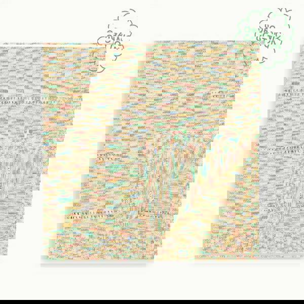 The Bonnie Mob Personalised Knitted Baby Blanket, Space Dye - Merry