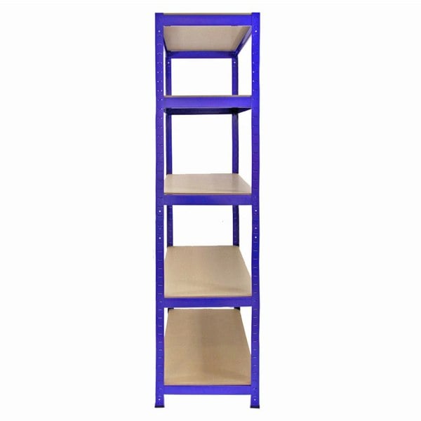 Monster Racking T-Rax Metal Storage Shelves - Blue 90cm W, 45cm D, Set of 5