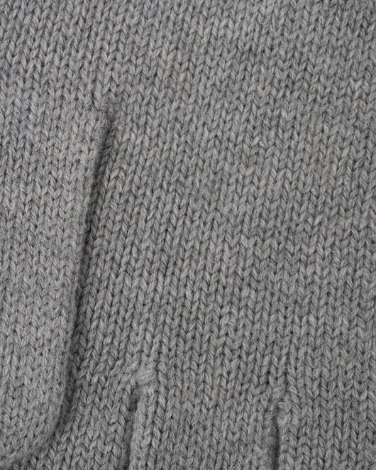 GANT Mens Cotton Blend Logo Gloves - 93 Grey Melange