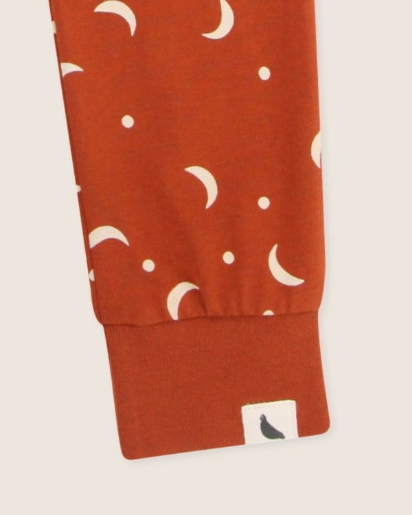 Orange Half Moon Print Leggings - image 5