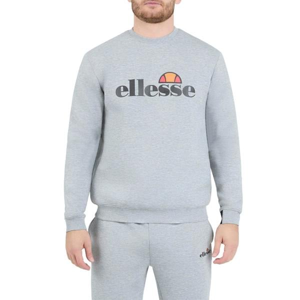 Ellesse Mens Corvaro Sweatshirt - Light Grey Marl - 