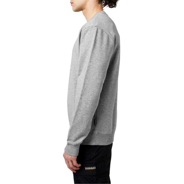 Napapijri Mens Logo Regular Sweatshirt - Grey - 