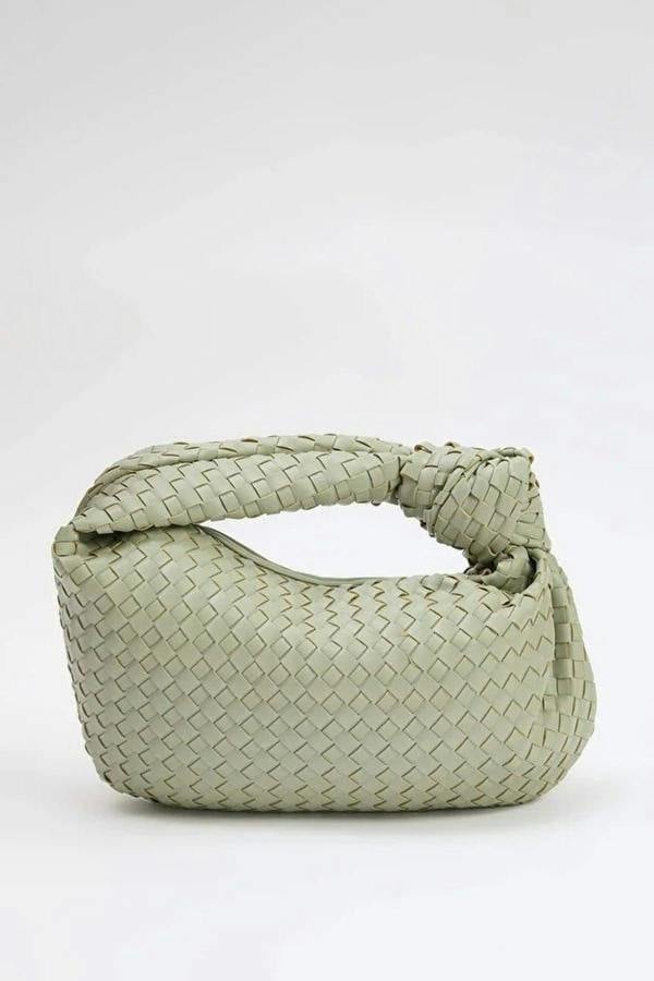 WOVCOR Women's Mini Shoulder Bag with Knitted Details