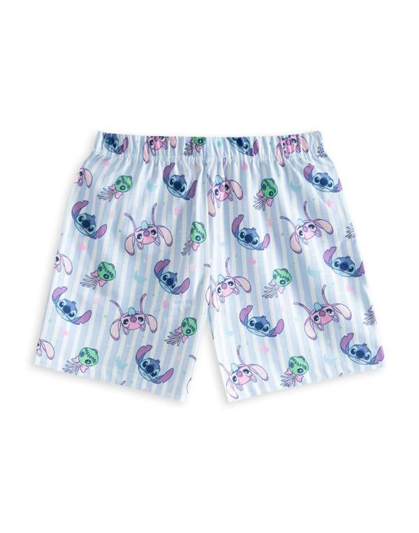 Disney Lilo & Stitch Girls Multicoloured Less Dramas Multi-Pack of 2 Short Sleeve Short Leg Pyjama Set