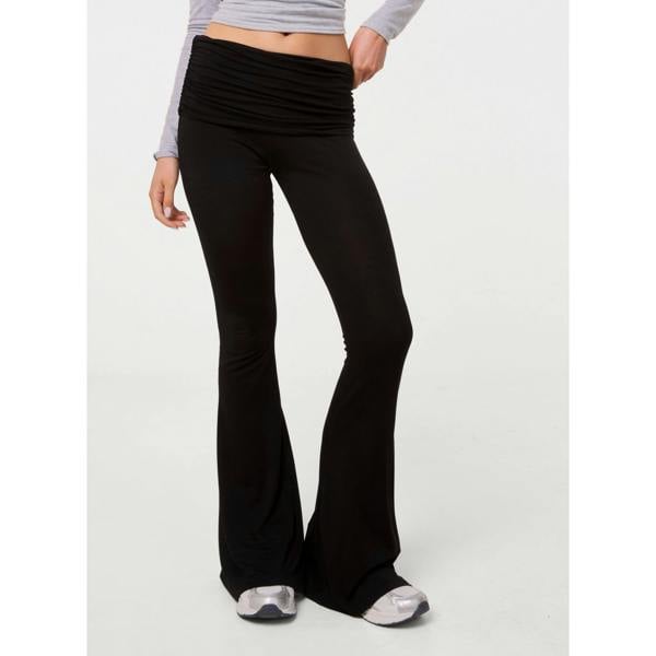 Pink Vanilla Fold Over Waist Lounge Flares