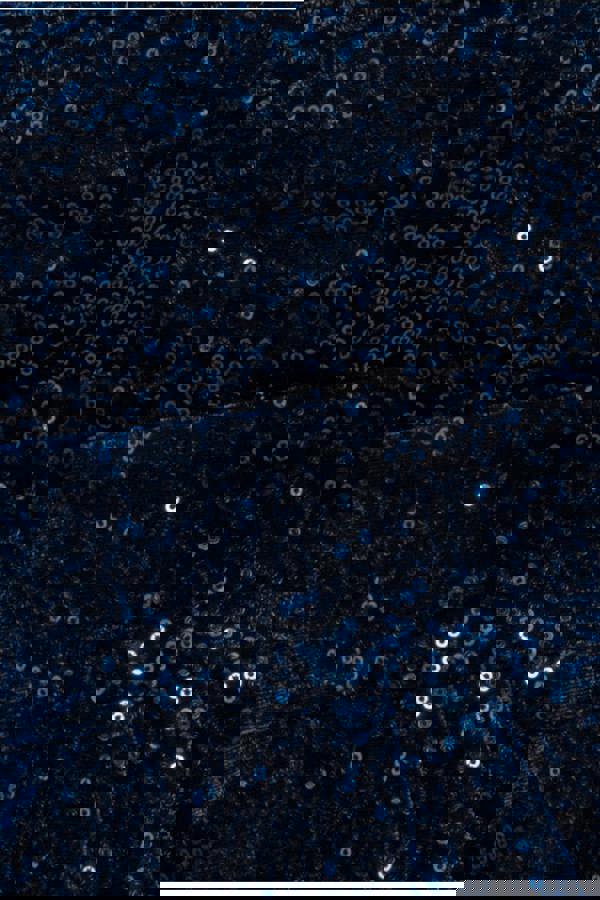 Sequin & Velvet Corset Jumpsuit - Blue TR365