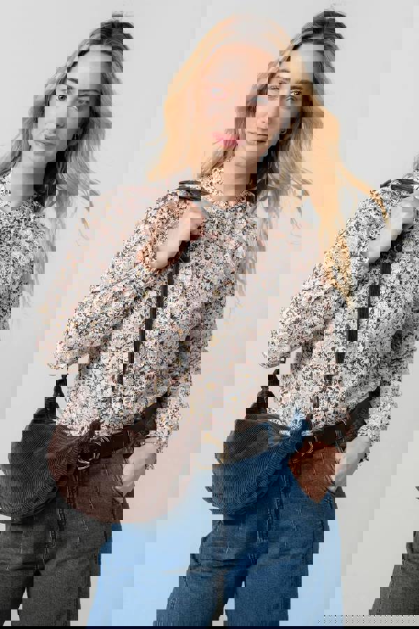 Lily & Me Rachel Organic Cotton Frill Blouse Pink