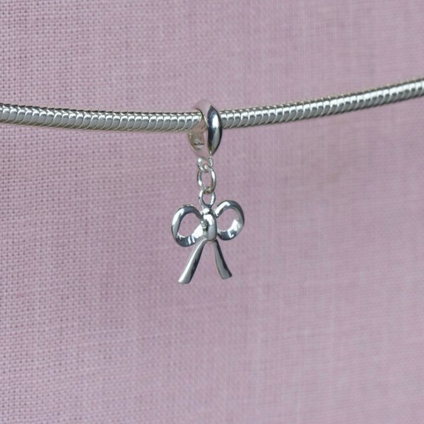 Sterling Silver Bow Charm - MYLEE London