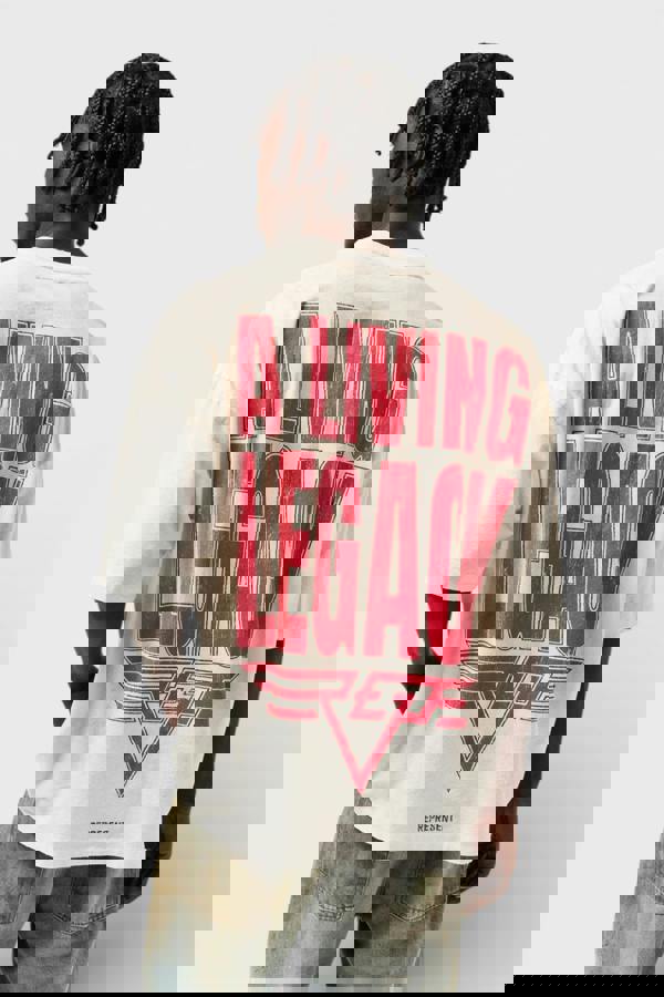 Represent Reversible  Men's Rep Living Legacy Oversized T-Shirt Washed Ecru