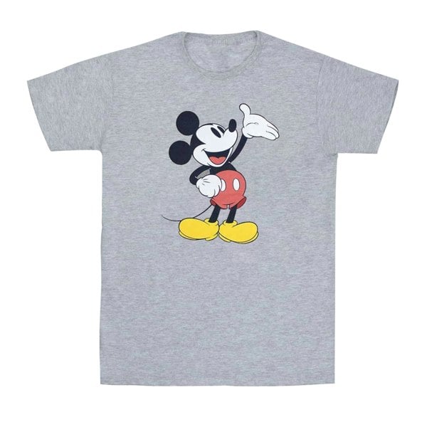 Disney Unisex Adult Reveal Mickey Mouse T-Shirt - Grey