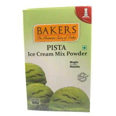 Bakers Pista Ice Cream Mix Powder, Easy to Make Instant Dessert Mix 100g