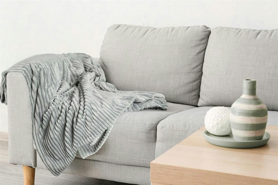 Emma Barclay Dakota Silver Blanket/Throw