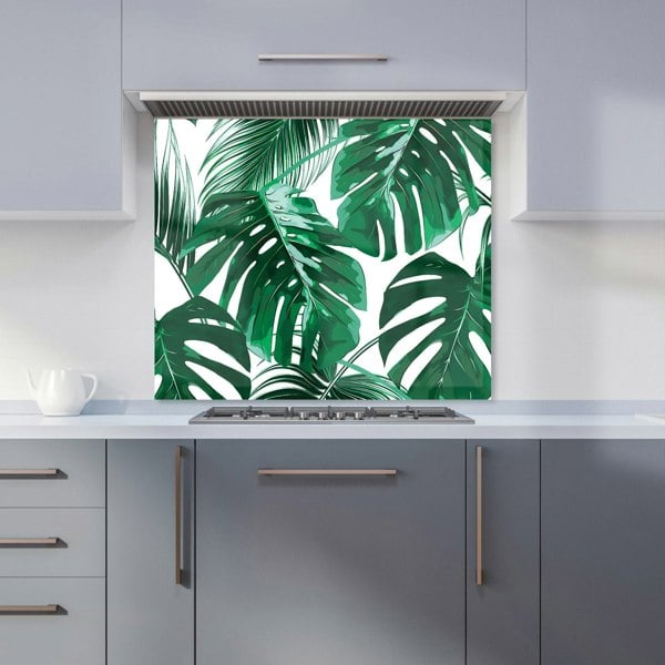 Warren Reed - Designer Tropical Jungle Leaf Pattern Kitchen Splashback