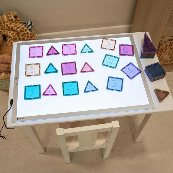 tickit A2 Colour Changing Light Panel & Pastel Mini Magnet Pack