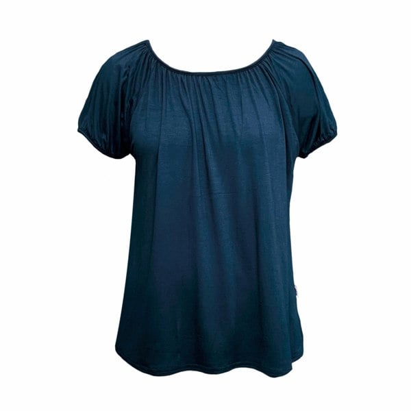 Frock Tales Posey Gathered Top - Petrol Blue