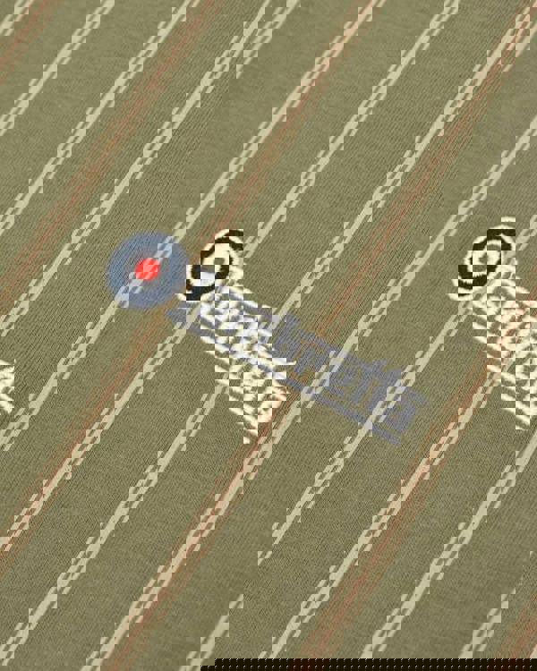 Lambretta Mens Classic Retro Pinstripe Mod Ska Casual Polo Shirt