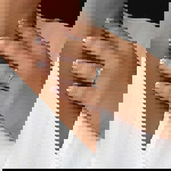 1888 Collection 18ct White Gold Brilliant Cut 0.53ct Diamond Shoulder-Set Solitaire Ring RI-137B