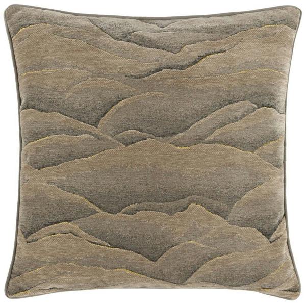 Paoletti Stratus Piping Detail Jacquard Cushion Cover - Taupe - 