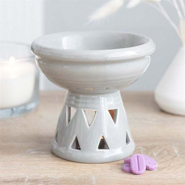 Serano Grey Deep Bowl Oil Burner and Wax Warmer