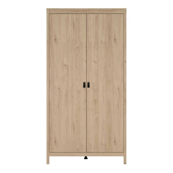 Wyld Haus Wildberry Natural Oak Wood Wardrobe 2 Doors