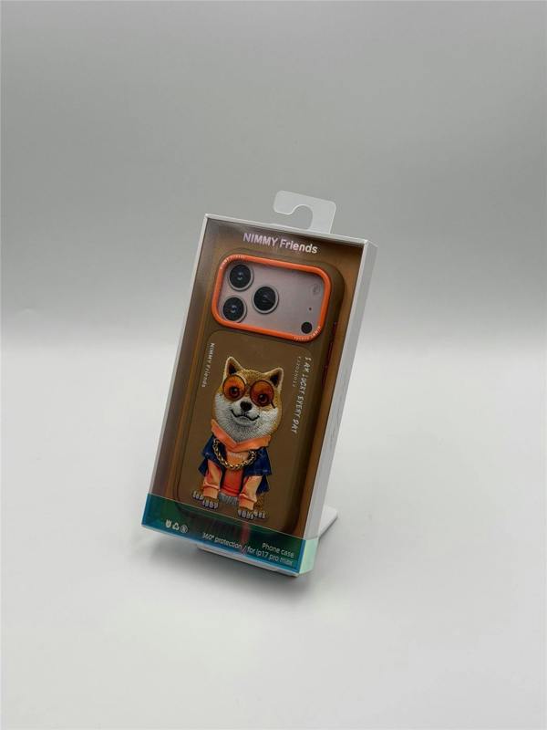 Nimmy Friends Nimmy Glasses Cool Dog Case with MagSafe for iPhone 17 Pro Max 6.9" Brown Orange - N-YJ-IP17-PRO-MAX-012-A