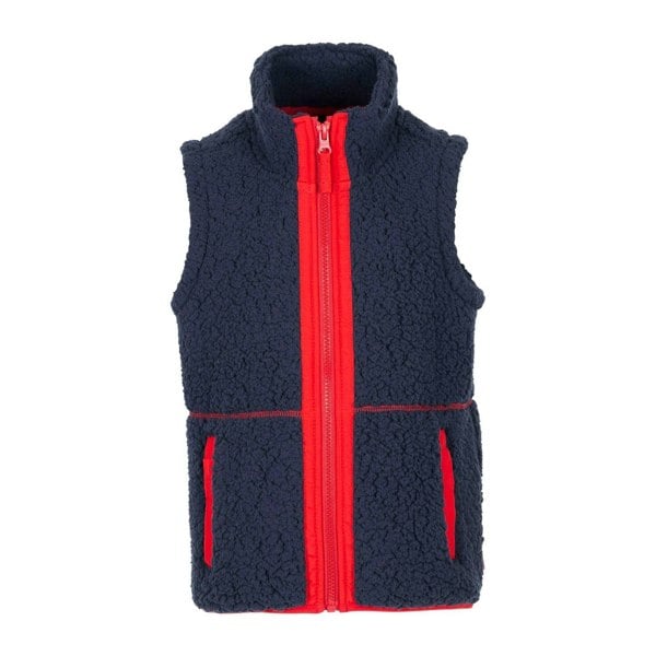 Trespass Childrens/Kids Talant Fleece Gilet - Navy/Red