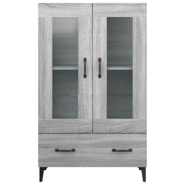 Berkfield Highboard Grey Sonoma 70x31x115 cm Engineered Wood