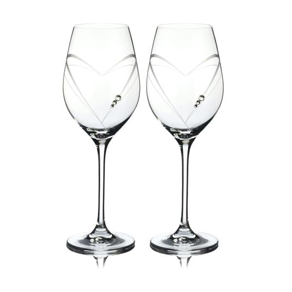 'Hearts' White Wine Glass - Set of 2