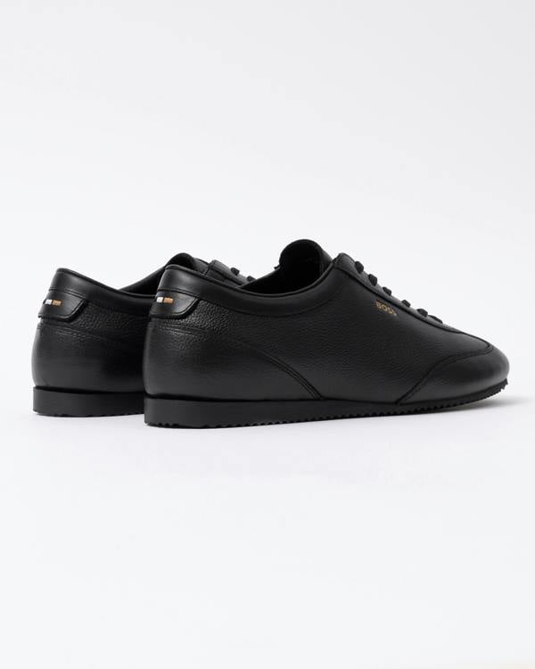 Back of the BOSS Orange Lineor Lowp Tbwl Mens Trainers - Black 005