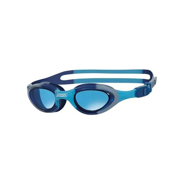 Zoggs Super Seal Junior tinted lens goggles in blue and gray