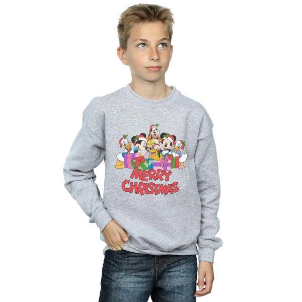 Disney Boys Mickey Mouse And Friends Christmas Sweatshirt - Sports Grey