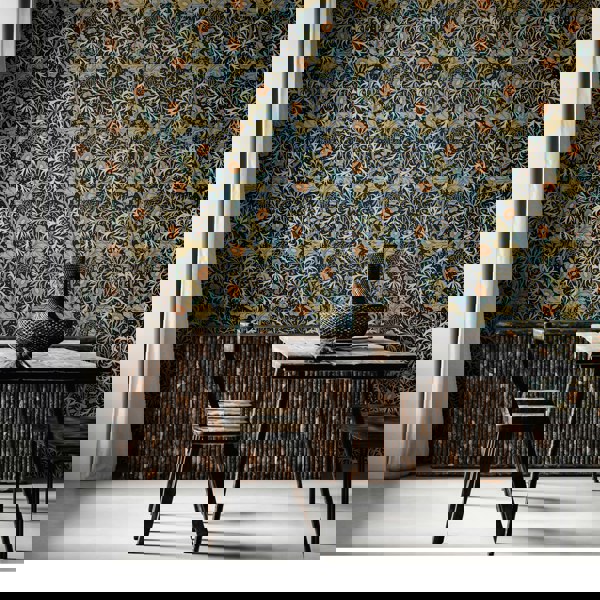 Hoopla Walls Seaweed Garden - Navy Blue 10m Wallpaper