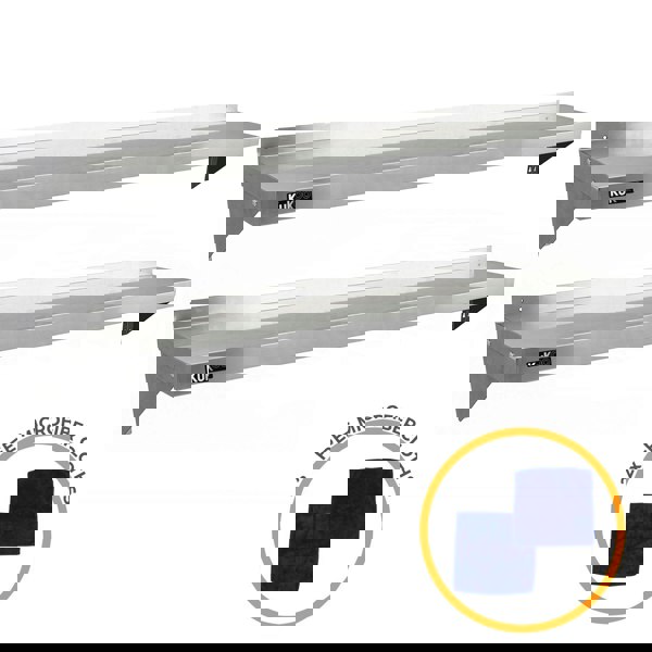 Kukoo 2 x KuKoo Stainless Steel Shelves 1940mm x 300mm