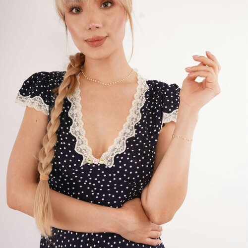 Spero London Fine Linked Pearl Sterling Silver Chain Necklace