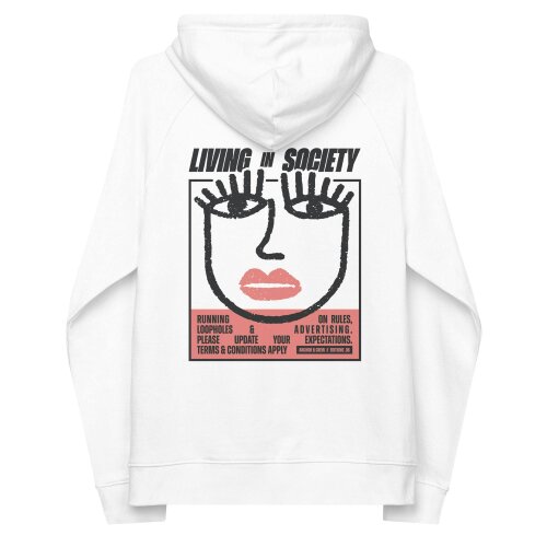 Anchor & Crew 06 Living In Society EDITIONS Organic Cotton Hoodie - White