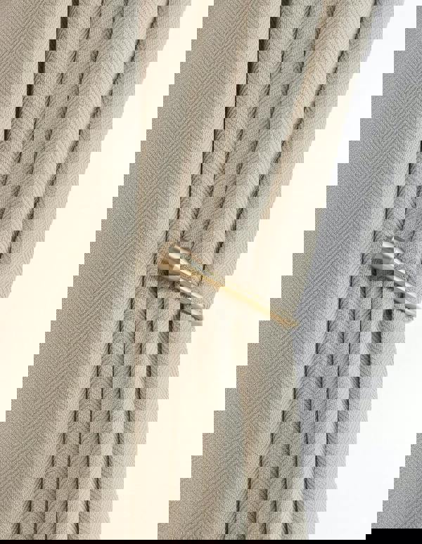 Anyhouz Anydrape Curtain Beige 150cmx250cm Thick Chenille Luxury Blackout Curtains